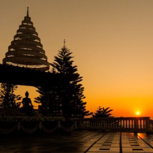Sunset At Doi Suthep Temple with Monks Chanting and special Hidden temple (private red truck)