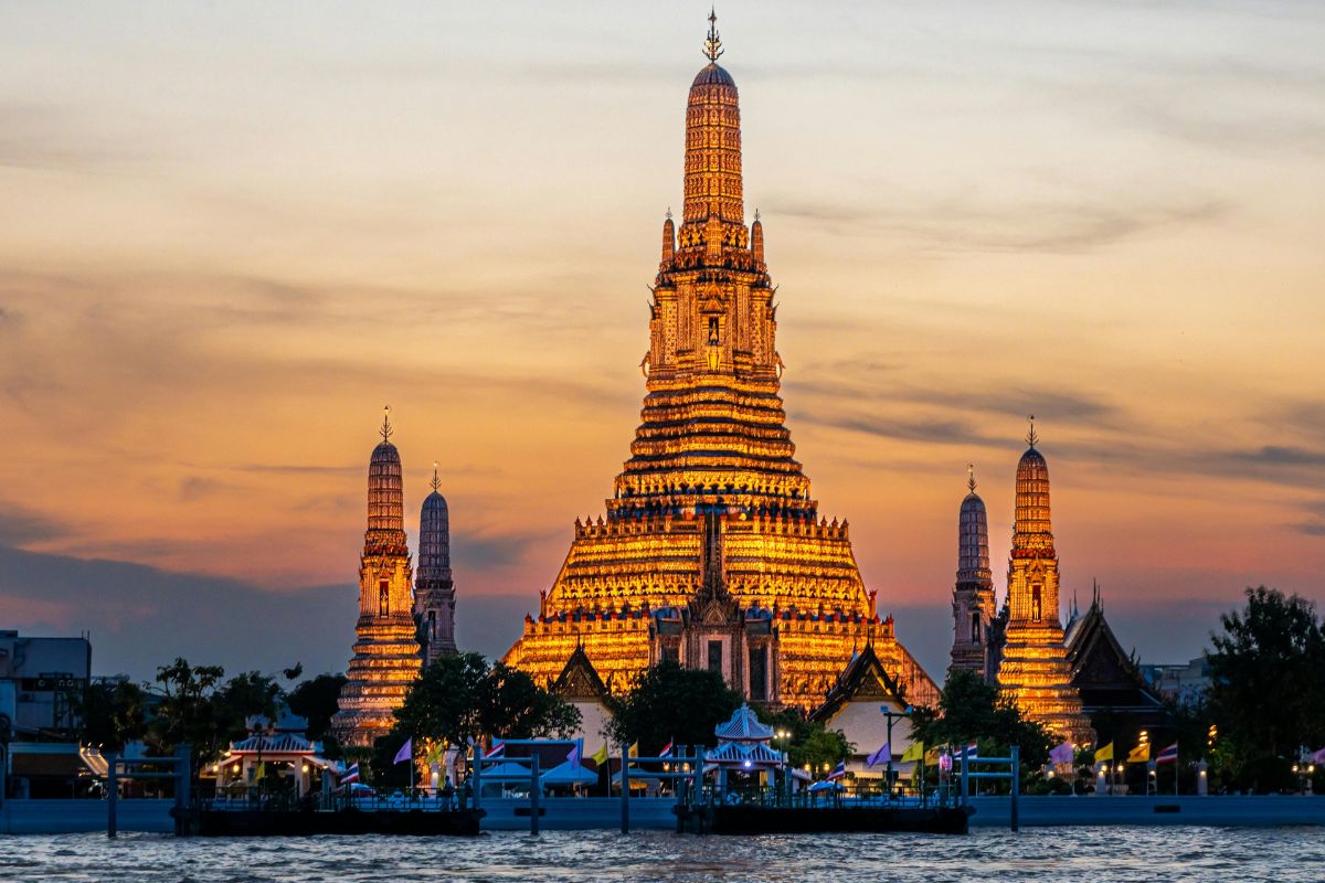 Wat Arun, the Temple of Dawn, in Bangkok, Thailand